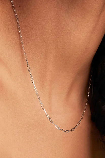 Elegante schakelketting Archen in wit goud