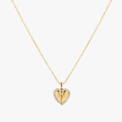 Vlinderhart-ketting in goud