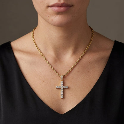 Kruisketting in goud