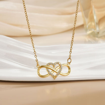 Infinity-ketting Liefdesknoop in goud