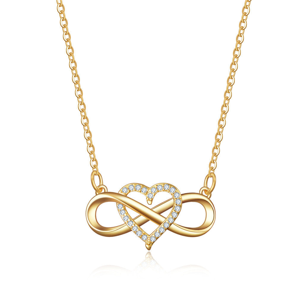 Infinity-ketting Liefdesknoop in goud