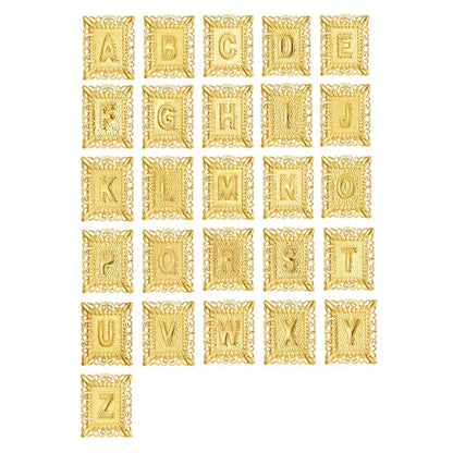 Gekruiste initialenketting in goud