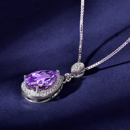Amethist ketting Ivonne in goud