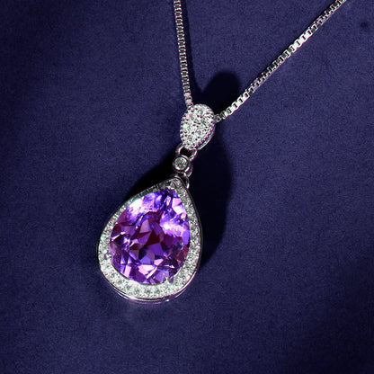 Amethist ketting Ivonne in goud