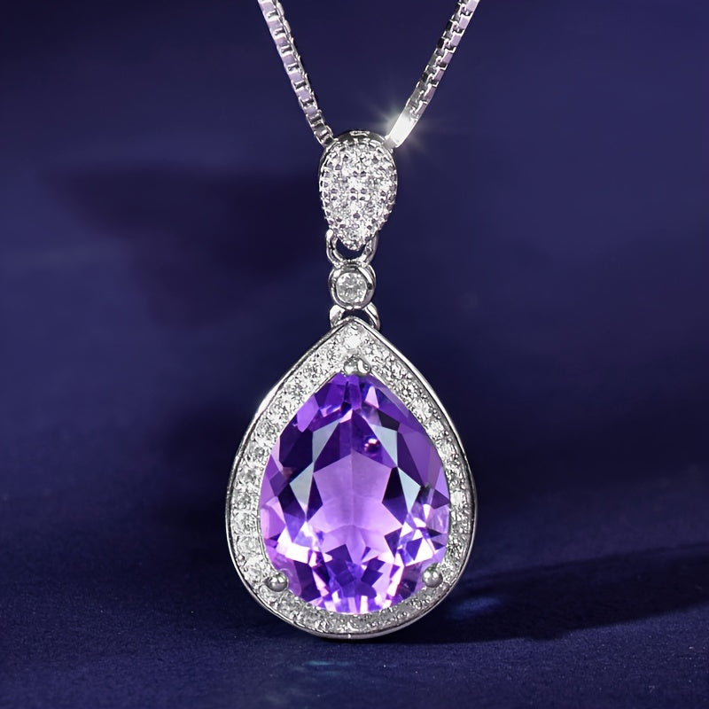 Amethist ketting Ivonne in goud