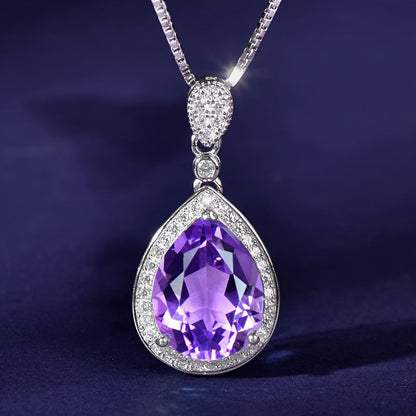 Amethist ketting Ivonne in goud