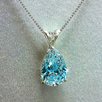 Ketting Traan van de Oceaan in wit goud