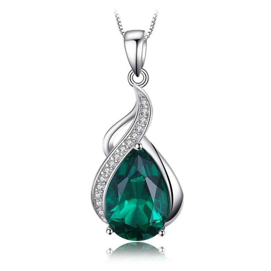 Ketting Daphne met smaragdsteen | Goud