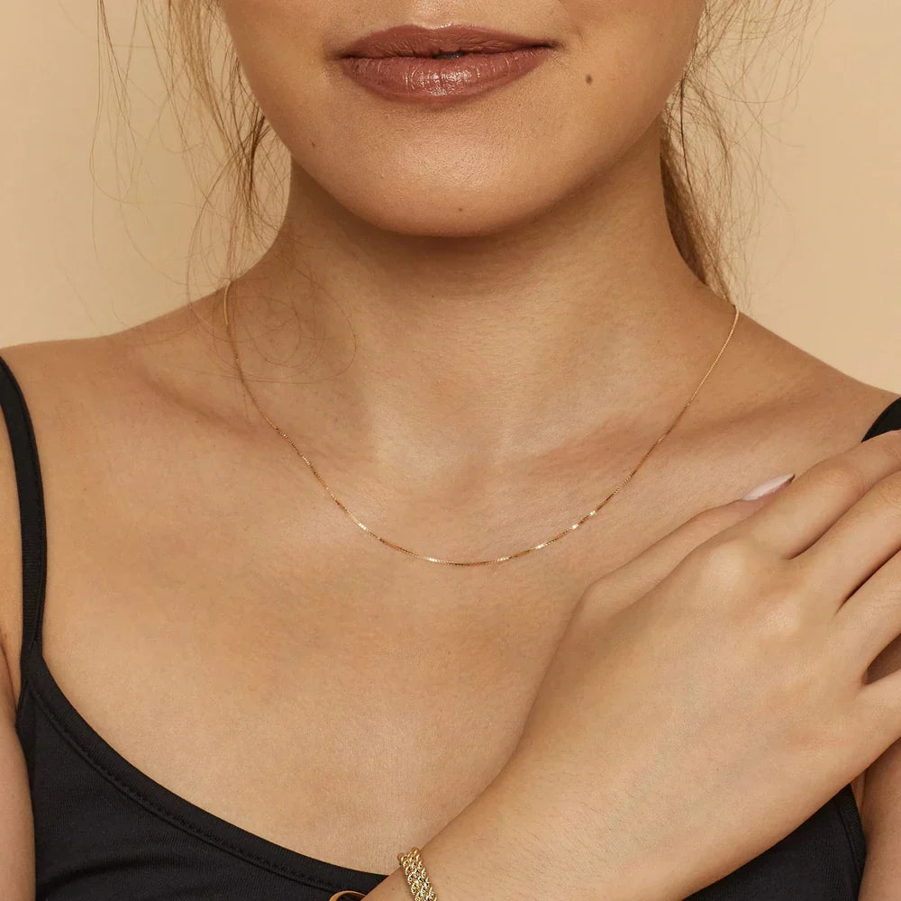 Cubaanse schakelketting in wit goud