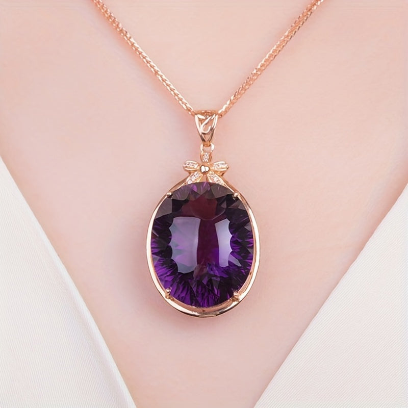 Amethist ketting Maria in goud