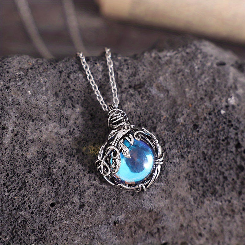 Ketting Maria met maansteen in goud
