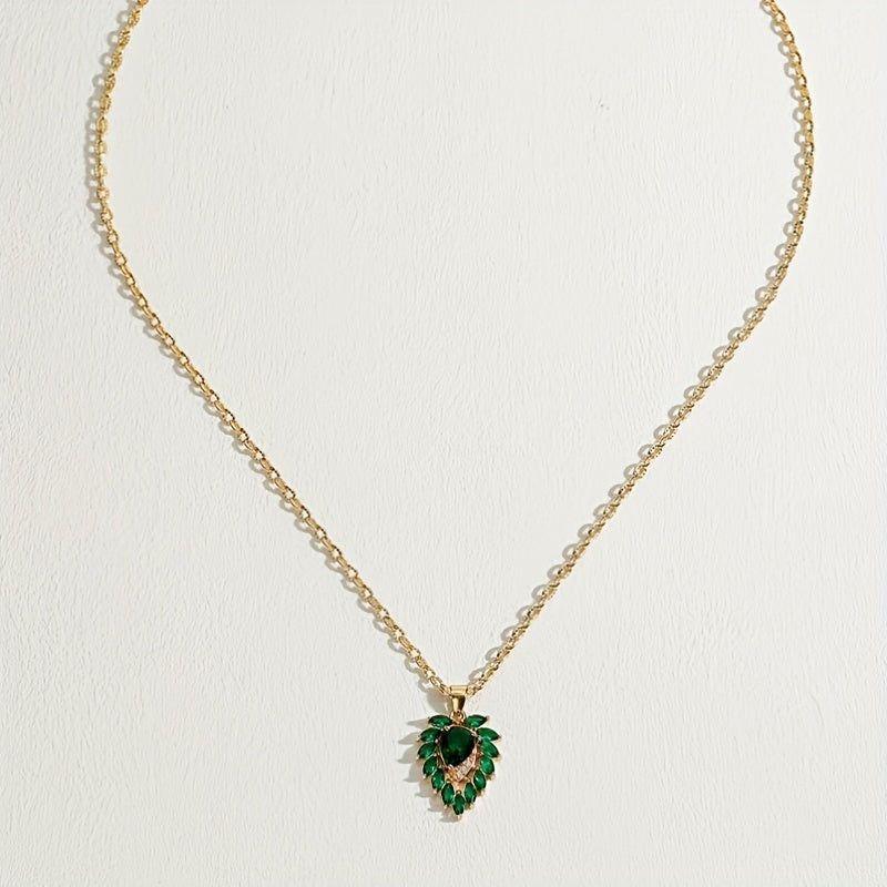 Smaragdketting Matilde in goud