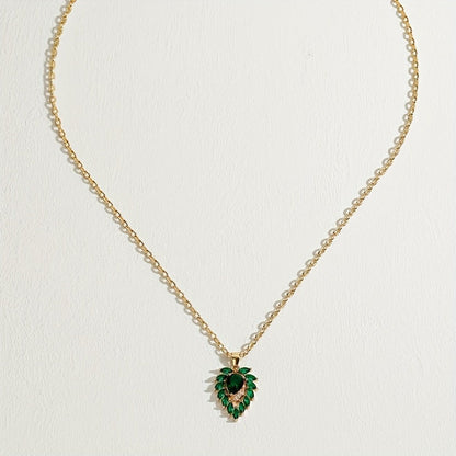 Smaragdketting Matilde in goud