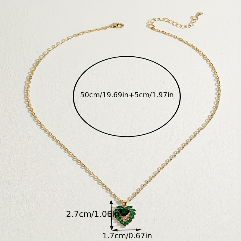 Smaragdketting Matilde in goud