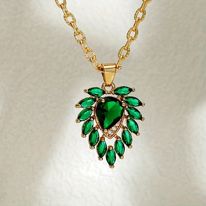 Smaragdketting Matilde in goud