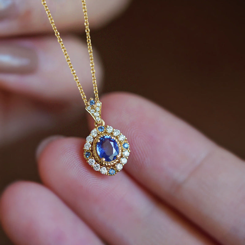 Koninklijke hemelse hangerketting in goud