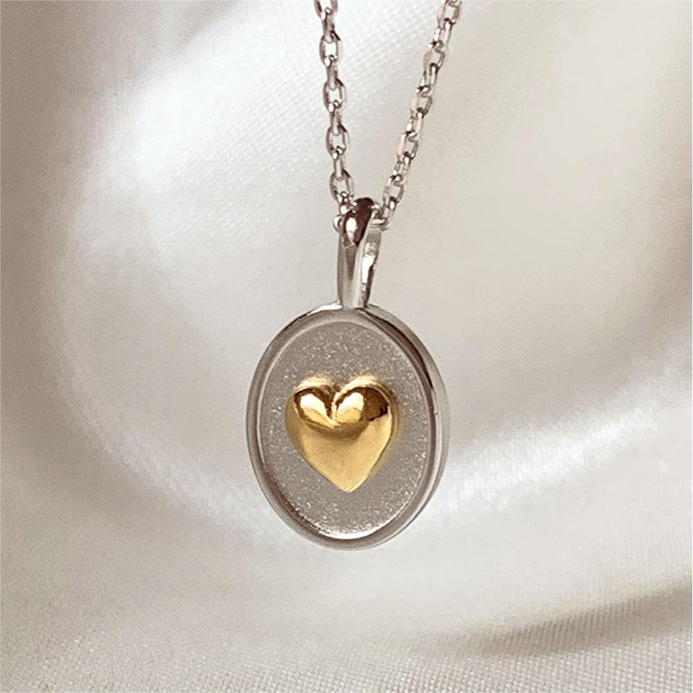 Retro hartketting in goud