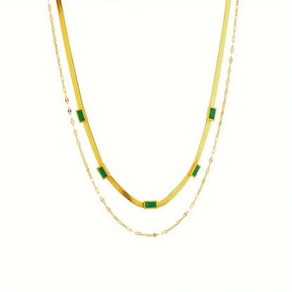 Retro dubbellaagse ketting Sorella in goud