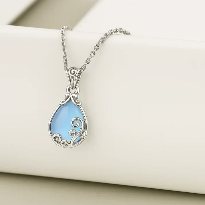 Ketting Soraia met maansteen in goud
