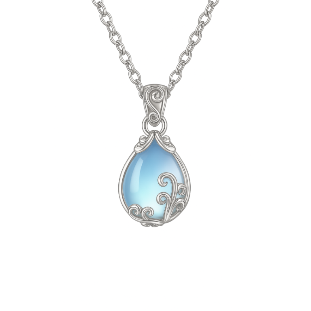 Ketting Soraia met maansteen in goud