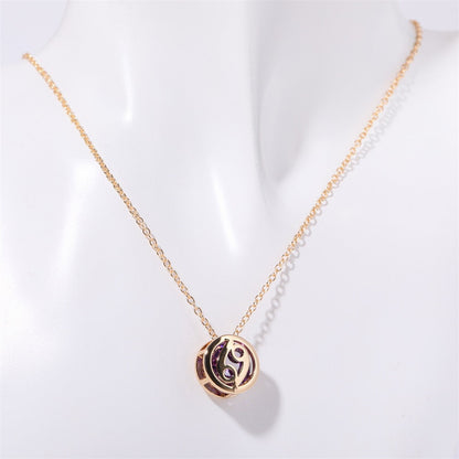 Dubbelzijdige sterrenbeeldketting in goud