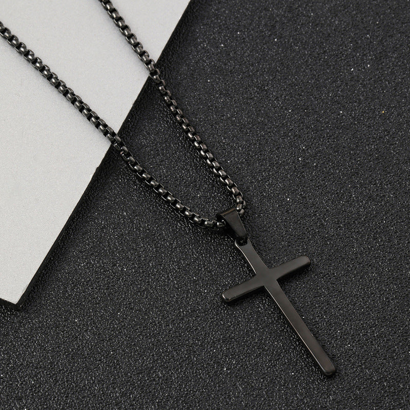 Kruisketting Verheven Geloof in wit goud