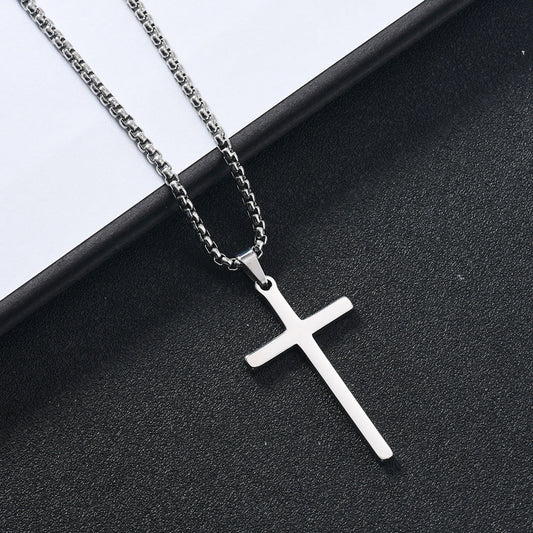 Kruisketting Verheven Geloof | Witgoud