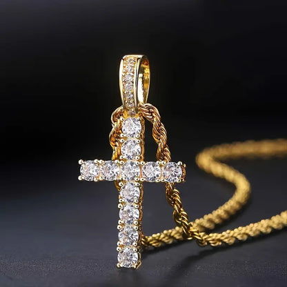 Kruisketting in goud
