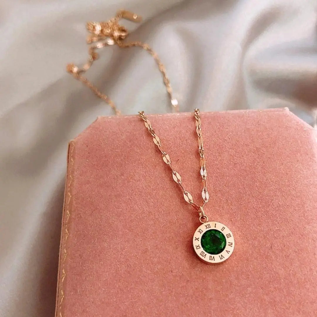 Smaragdketting in goud