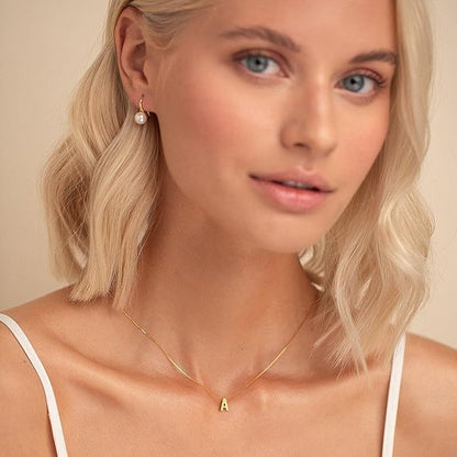 Ketting met initiaal Liefdesbrief in goud