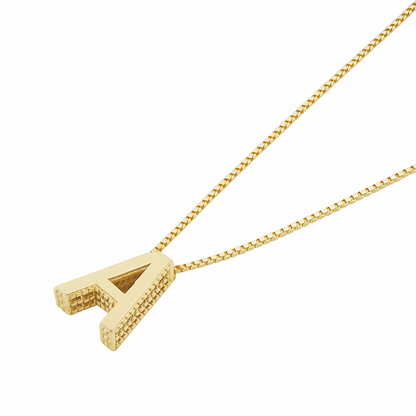 Initialenketting in goud