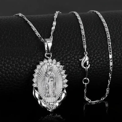 Ketting met Mariamedaille in goud