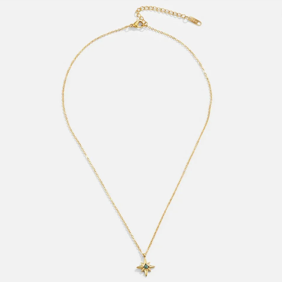 Hemelse edelsteenketting Estelle in goud