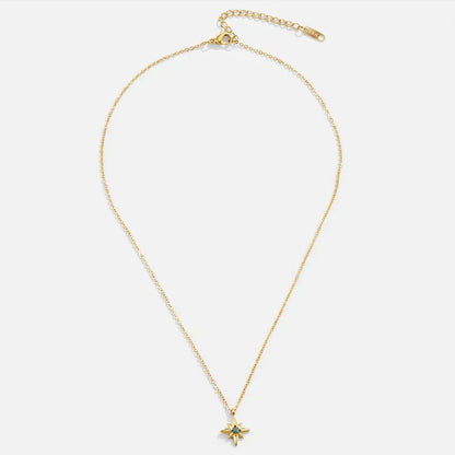 Hemelse edelsteenketting Estelle in goud