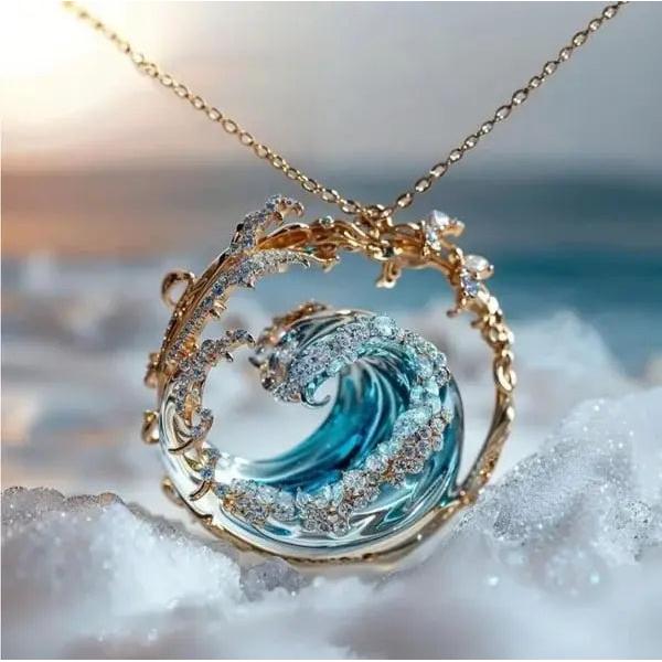Ketting Belofte van de Oceaan in goud