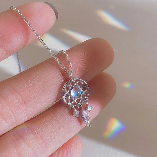 Kristallen maanketting Dromenvisser | Witgoud