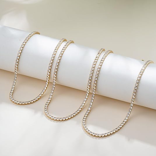 Tennisketting in goud