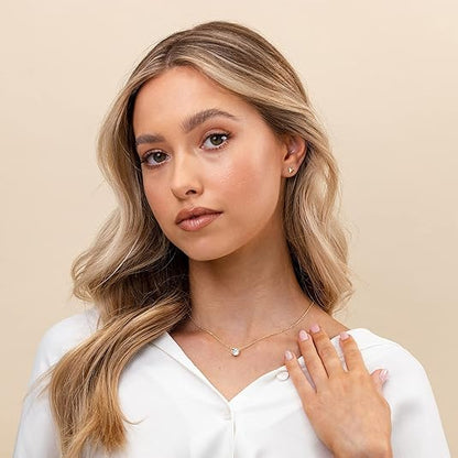 Kristallen ketting Aurore in goud