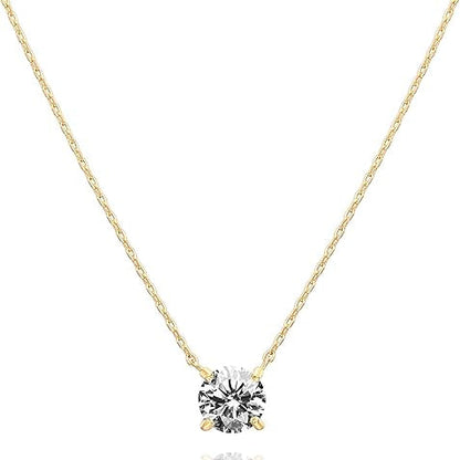 Kristallen ketting Aurore in goud
