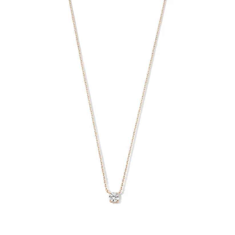 Moissanietketting Cléa in goud