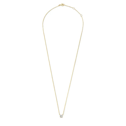 Moissanietketting Cléa in goud