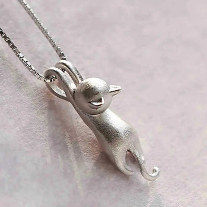 Speelse 925-ketting in wit goud