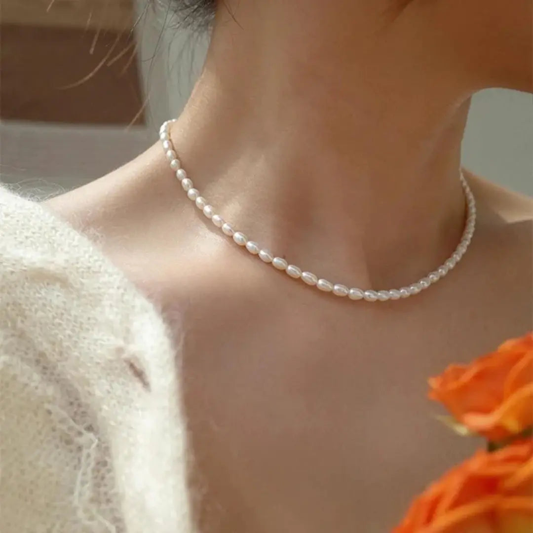 Marmeren ketting in goud