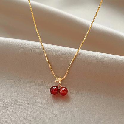 Kersenketting in goud