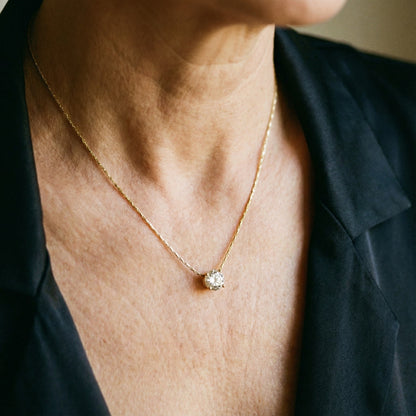 Ketting met diamanten in goud