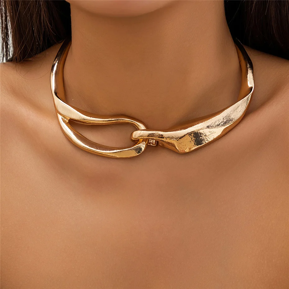 Retro ketting in goud