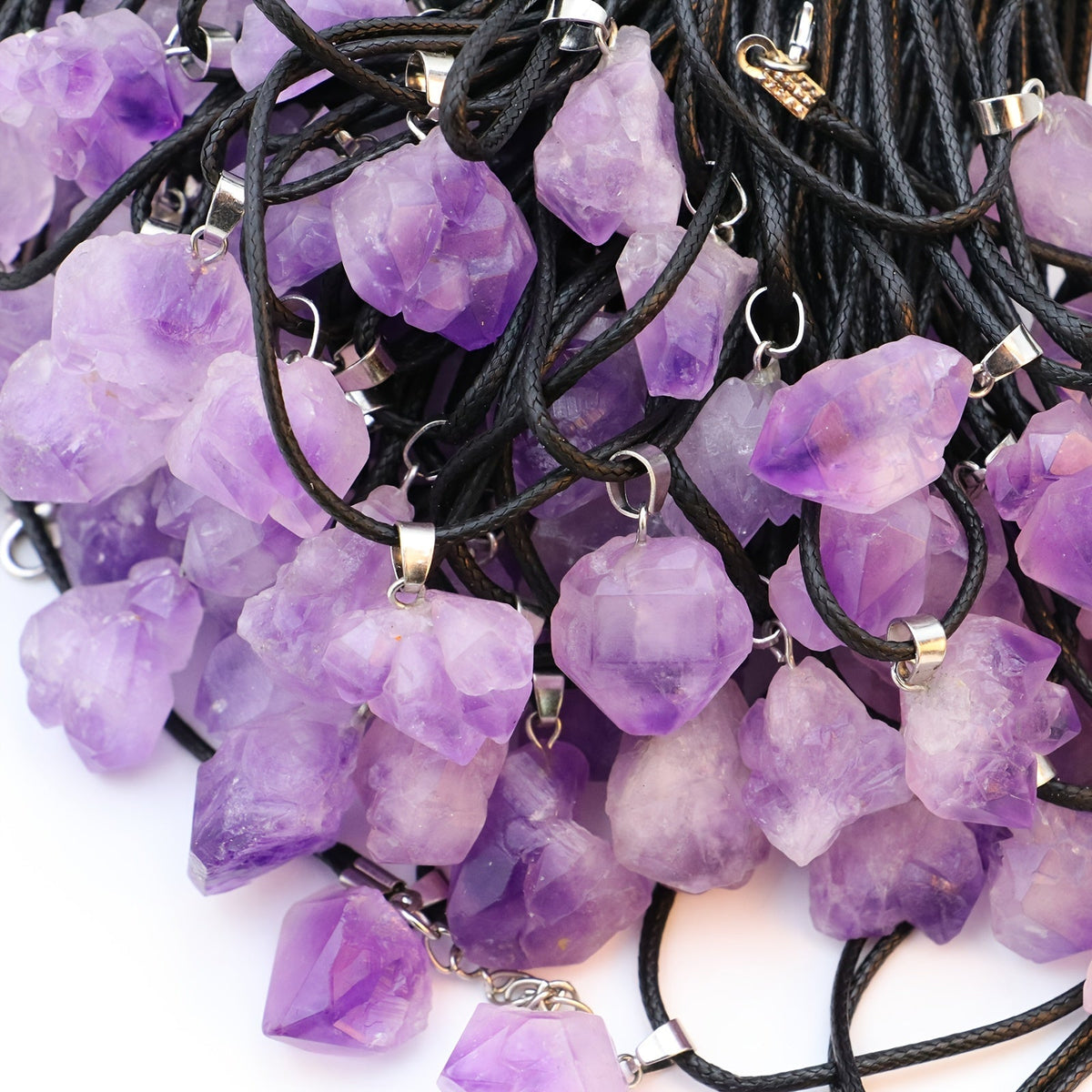 Rozenkwarts ketting in goud