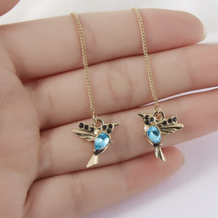 Ketting en oorbellen Kameleon in goud
