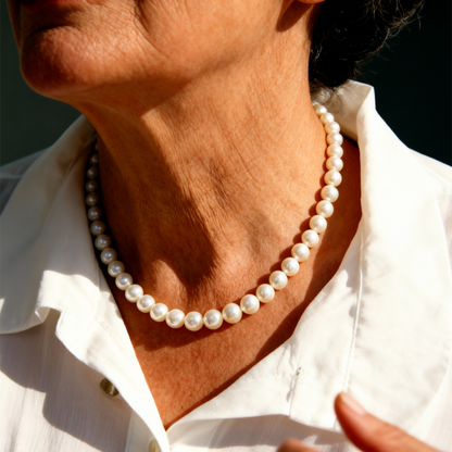 Tijdloze retro marmeren ketting in goud
