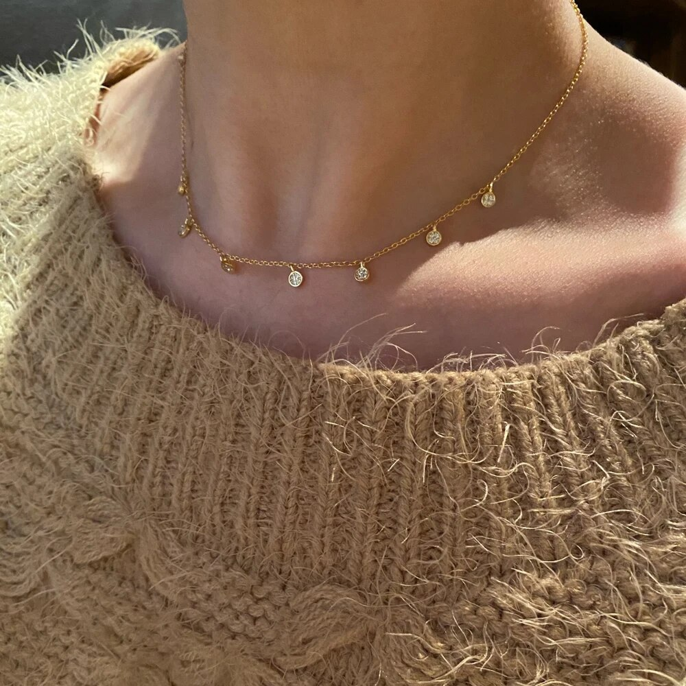 Tijdloze retro ketting in goud